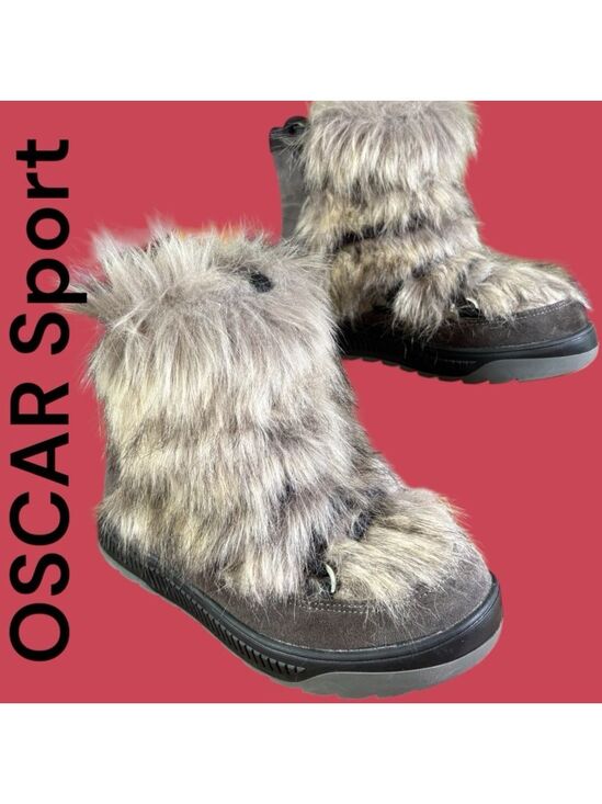 oscar sport Shoes - Oscar Sport-Après-Ski Winter Boots. Suede/Fur Boho Sz 8. Made in Italy. EUC!!!